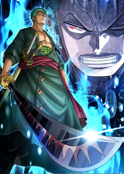 Conquerors Haki Roronoa Zoro One Piece Poster