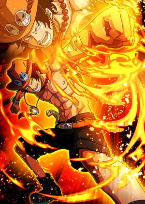 Fire Fist Portgas D Ace One Piece Poster