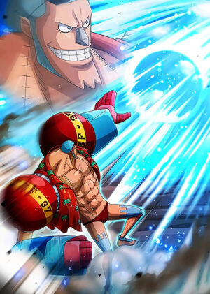 Iron Man Franky One Piece Poster