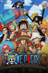 Luffy And The Crew On The Helm One Piece Poster