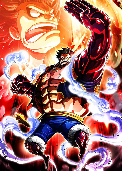 Luffy Gear 4 Boundman One Piece Poster