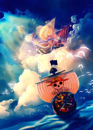 One Piece Thousand Sunny Bon Voyage Poster