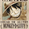 One Piece Wanted Poster Monkey D Luffy Poster