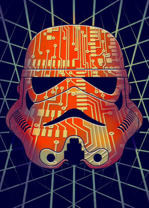 Star wars Stormtrooper Chipped Poster