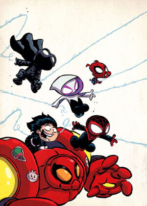 Action Spider Ham And Buddies Poster