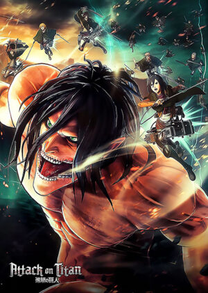 Attack On Titan Monster Charge Poster