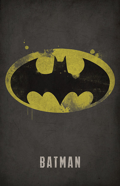 Batman Minimal Logo Poster