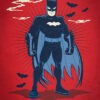 Batman Red Comic Poster