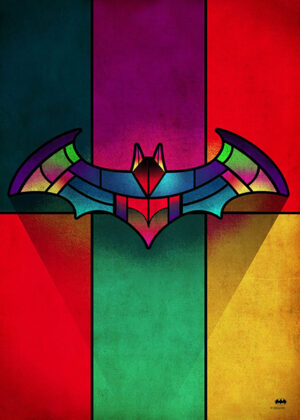 Batman Stained Glass Poster