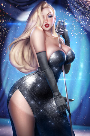 Black Jessica Rabbit Waifu Poster