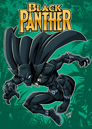 Black Panther Comic Poster