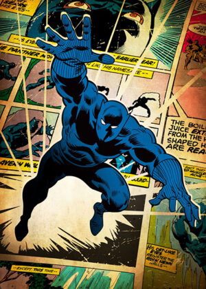 Black Panther Comic Poster