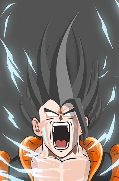 Dragon Ball Goku Power Up Art Poster