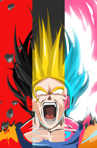 Dragon Ball Goku Power Up Poster