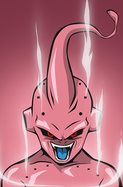 Dragon Ball Majin Buu Power Up Poster