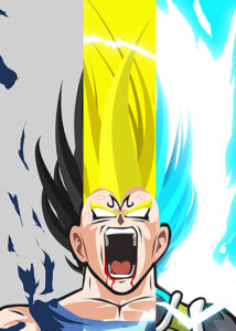 Dragon Ball Majin Vegeta Power Up Poster