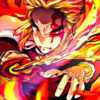 Flame Hashira Shinjuro Rengoku Demon Slayer Poster