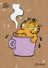 Garfield Coffee Bath Poster