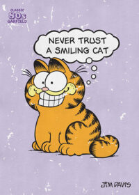 Garfield Never Trust A Smiling Cat Poster