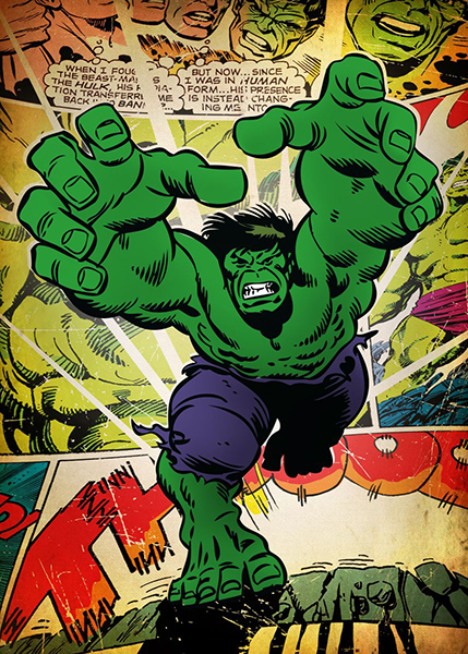 Hulk Comic Poster