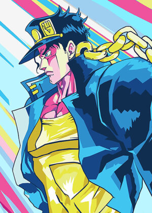 Jotaro Kujo Retro Poster