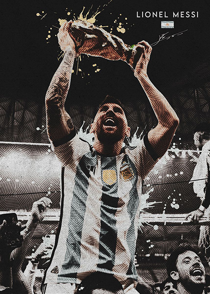 Lionel Messi Argentina World Cup 2022 Poster