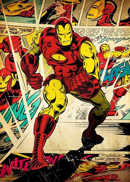 Marvel Iron Man Comic Poster