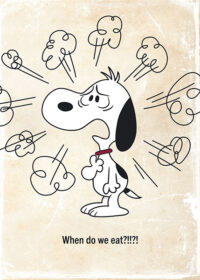 Peanuts Angry Snoopy Quote Poster