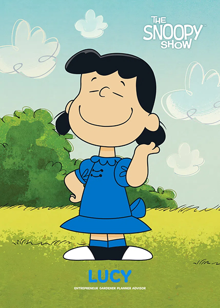 Peanuts Lucy Snoopy Show Poster