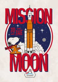 Peanuts Mission To The Moon Poster