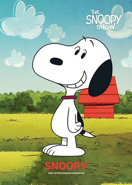 Peanuts Smiling Snoopy Poster