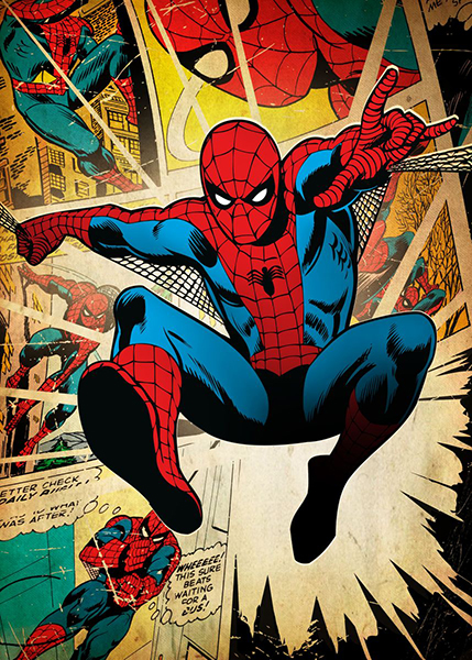 Spider Man Comic Panel Poster