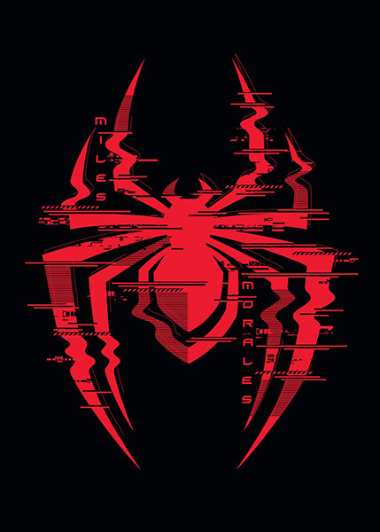 Spider Man Cyber Logo Poster