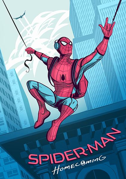 Spider Man Homecoming Comic Poster