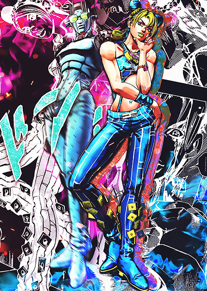 Jolyne Cujoh Jojo's Bizarre Adventure Poster