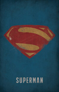 Superman Minimal Logo Poster