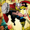 Thor Hammer Throw Comics Poster