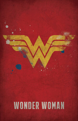 Wonder Woman Minimal Logo Poster