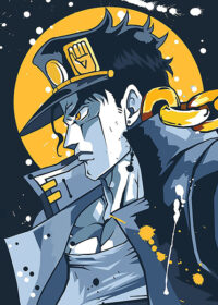 Yellow Moon JoJo's Bizarre Adventure Poster