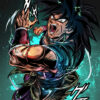 Angry Bardock Dragon Ball Comic Poster