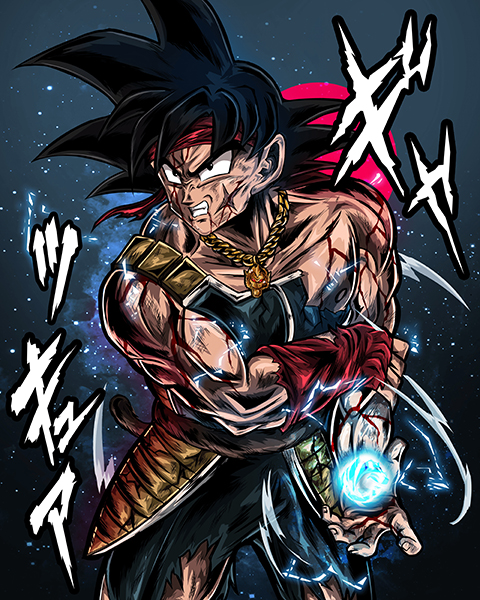 Bardock Dragon Ball Comic Poster