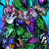 Cell And Frieza Dragon Ball Comic Poster