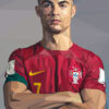 Cr7 Cristiano Ronaldo Popart Poster