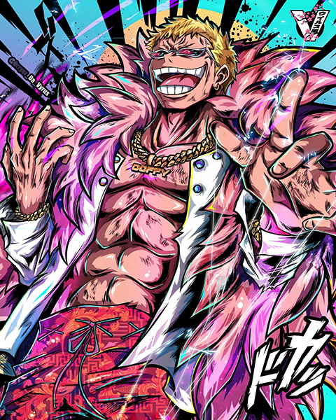 Don Kihoti Doflamingo One Piece Comic Poster