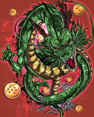 Eternal Shenron Dragon Ball Comic Poster