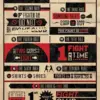 Fight Club Rules Infographic Poster