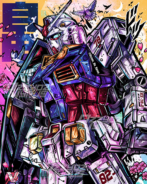 Gundam Rx 78 Comic Poster