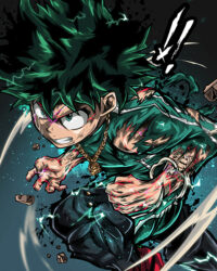 Izuku Midoriya My Hero Academia Comic Poster