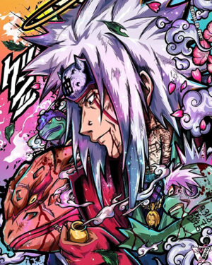 Jiraiya Naruto Shippuden Comic Poster