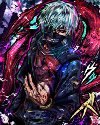 Ken Kaneki Tokyo Ghoul Comic Poster